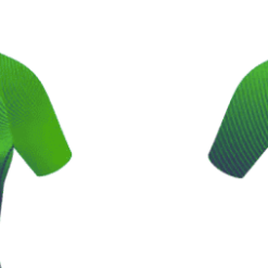 purple and green trisuit with zippered front